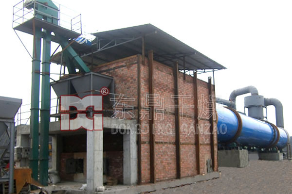 精心組織科學施工江蘇泰州煤泥烘干機項目施工現場進展有序